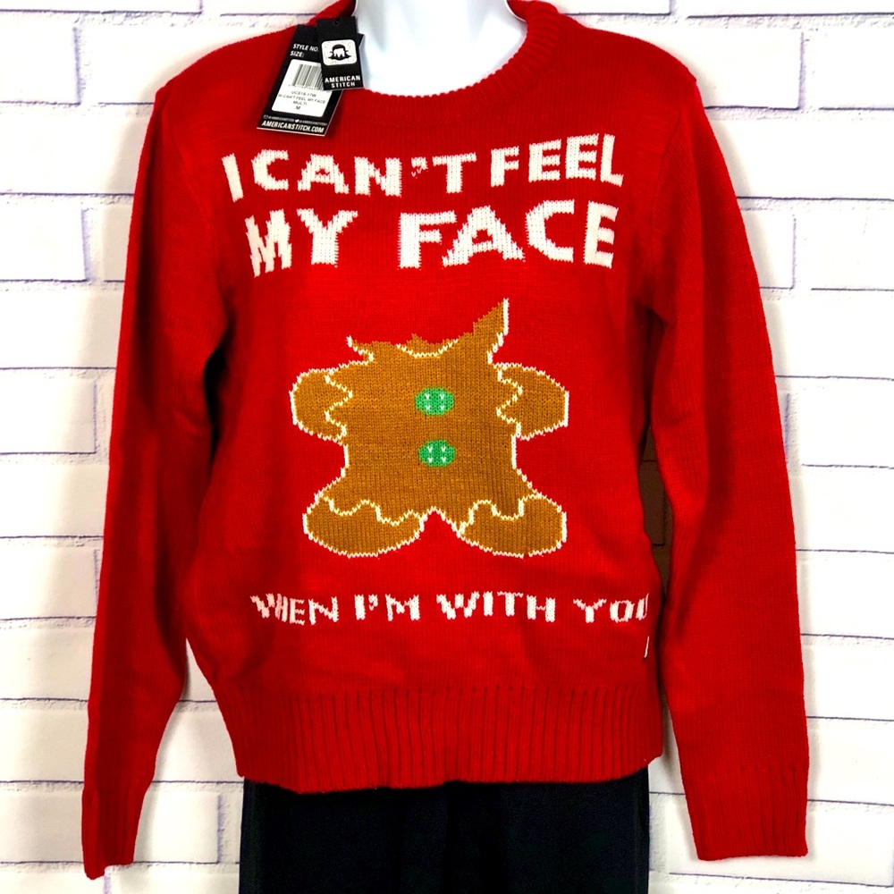 NWT Red Christmas Sweater Sz M